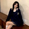 卫衣女春秋季薄款2021新款v领两件套美式外套设计感小众上衣潮ins 商品缩略图2