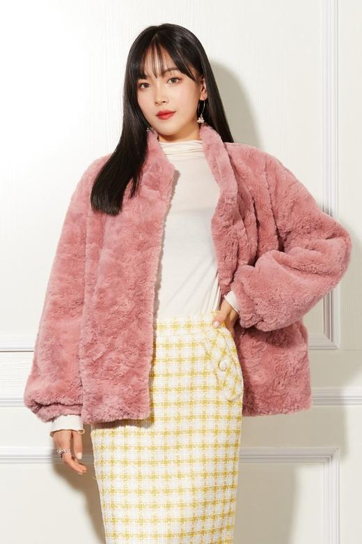 ANSUABEL 粉色毛绒外套 10910 商品图0