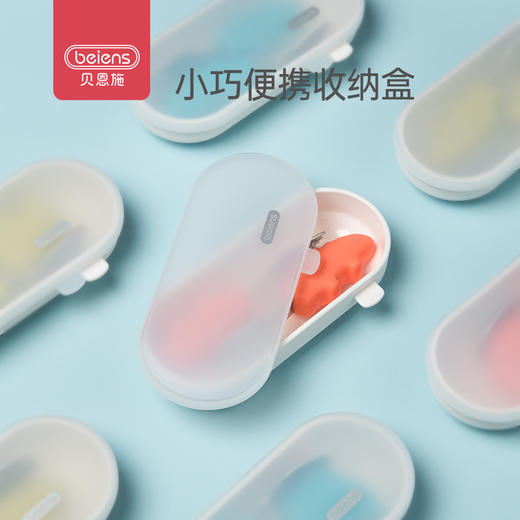 贝恩施宝宝餐具短柄勺子叉子婴儿辅食勺儿童训练学吃饭叉勺不锈钢 商品图3