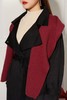 Kai & Kiera 黑色毛呢配披肩红帽外套 10461 商品缩略图4