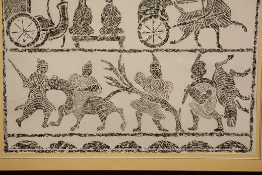 《力士图》汉代画像石拓片已裱框 商品图3