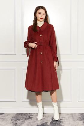 ELLA JADE 经典复古红色外套 11104