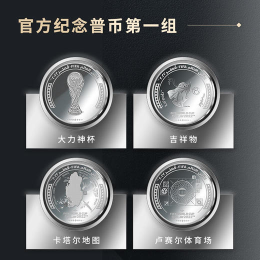 【2022卡塔尔世界杯】官方纪念币套装主办国货币机构发行 商品图1