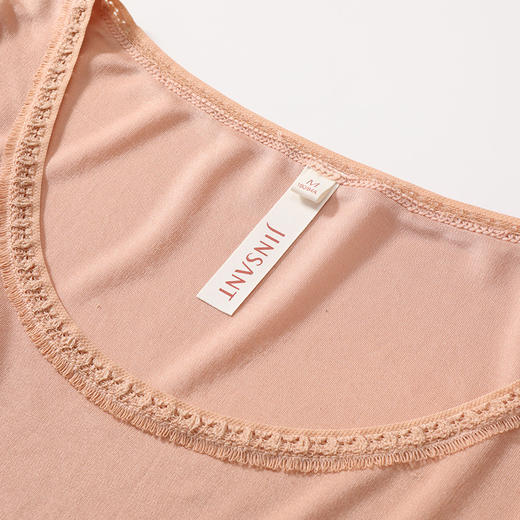 金三塔100%真丝秋衣秋裤女士秋冬长袖蚕丝圆领抗菌保暖内衣套  NYFBC101 商品图3