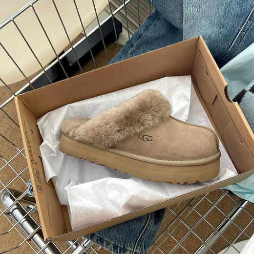 2022秋冬🌵休闲经典平底舒适居家毛毛拖-羚羊棕 商品图0