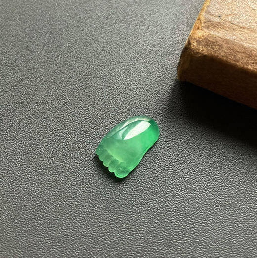 冰种阳绿翡翠知足常乐 商品图0