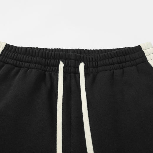 卡尔美撞色拼接运动裤男冬季新款黑色百搭潮流休闲裤子 商品图3