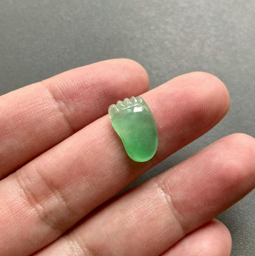 冰种阳绿翡翠知足常乐 商品图6