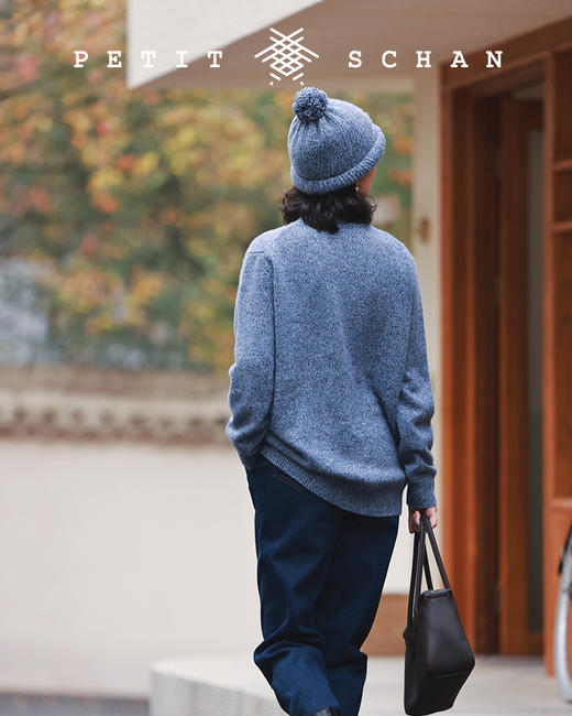 PETIT SCHAN小闪 CLO#147 twinkle twinkle little star 繁星闪烁 秋冬高端针织系列花纱纯山羊绒套头茧型慵懒毛衣 商品图7