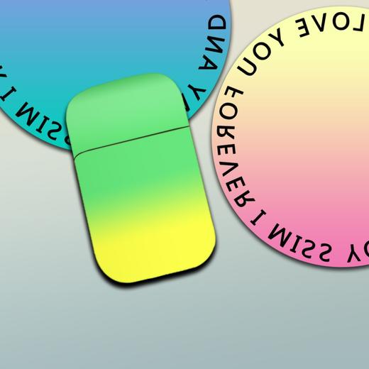 高颜值粉色火焰充气打火机防风金属渐变ins网红定制送男朋友礼物 商品图8