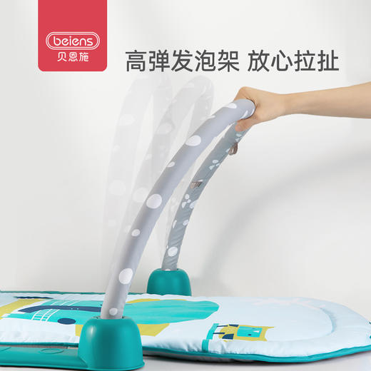 贝恩施婴儿脚踏琴钢琴健身架器新生儿宝宝音乐儿童玩具0-1岁3个月 商品图4