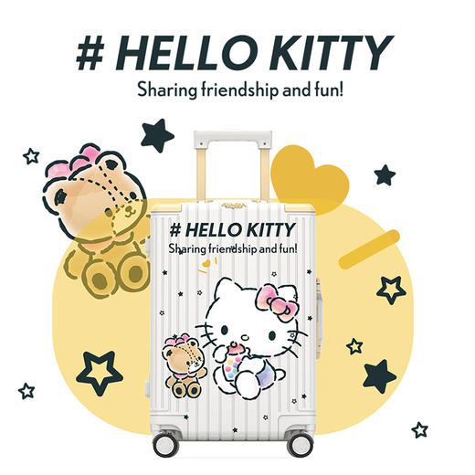 银座 x HelloKitty 梦幻联名白色系列9890K铝框箱 商品图3