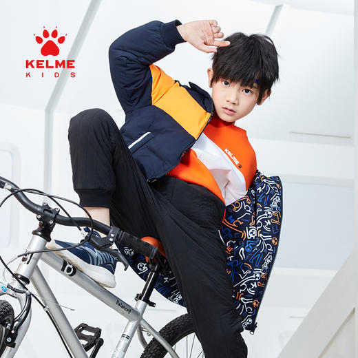 kelme kids卡尔美童装儿童棉衣棉服双面穿大童男女童加厚保暖外套 商品图2
