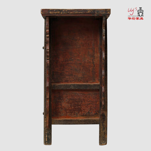 中式山西老旧焖桌供桌案供台玄关餐边柜明清家具朱红漆彩绘包老 商品图4
