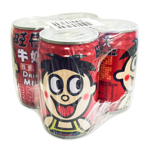 旺旺 旺仔牛奶 儿童牛奶早餐奶 营养健康美味(铁罐装4合1) 原味 145ml*4 商品图1