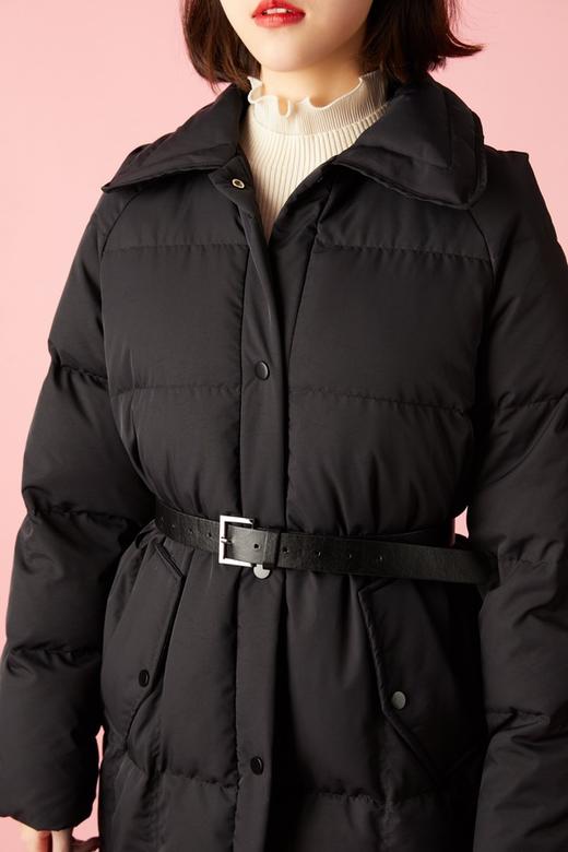 Le Malene 黑色方格羽绒外套 10804 商品图3