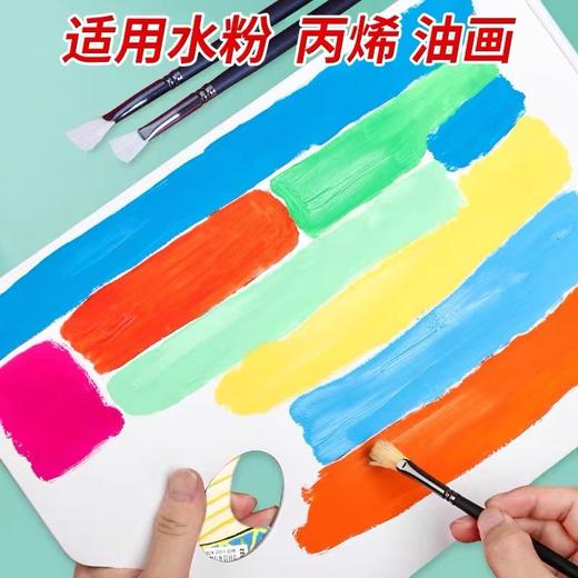 青竹双面调色纸25*35cm30页一次性调色板纸双面免洗型水粉颜料可撕丙烯油画塑料调色板流 商品图1