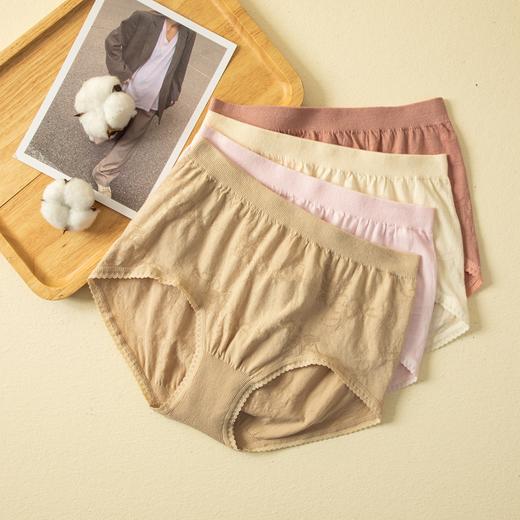（两条盒装）【爆款】加大版女士无缝精梳棉全棉超弹透气三角裤舒适内裤7007/2069/2073/2920 商品图5