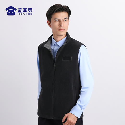 【双面抓绒马甲】魔术贴通勤加绒上衣百搭保暖背心 商品图3