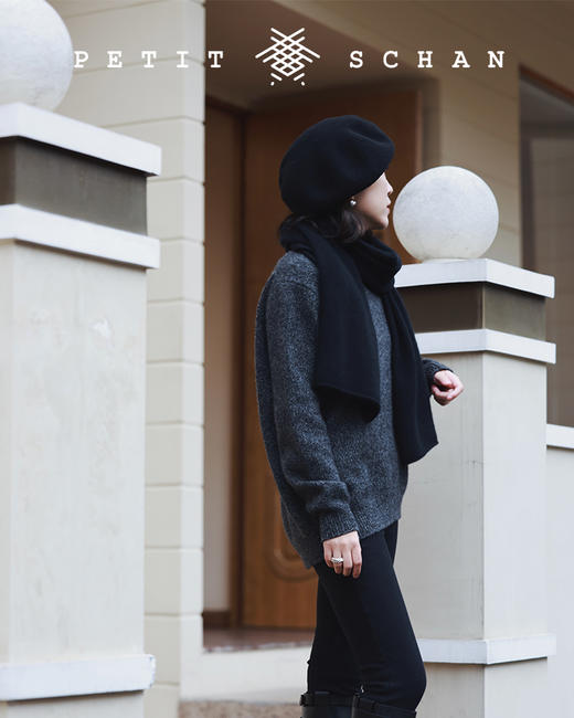 PETIT SCHAN小闪 CLO#147 twinkle twinkle little star 繁星闪烁 秋冬高端针织系列花纱纯山羊绒套头茧型慵懒毛衣 商品图11