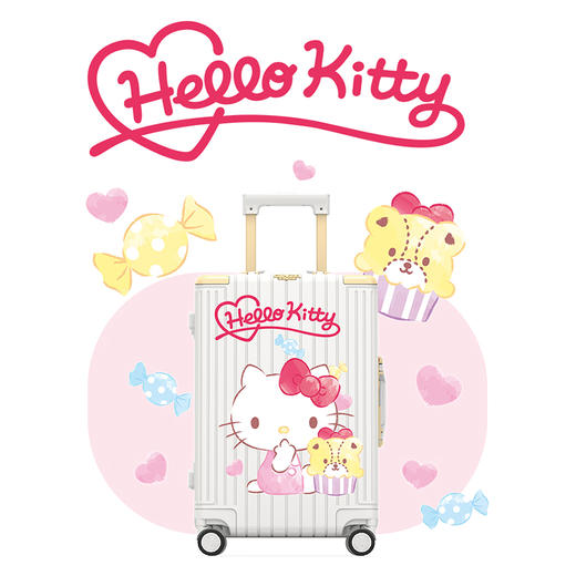 银座 x HelloKitty 梦幻联名白色系列9890K铝框箱 商品图0
