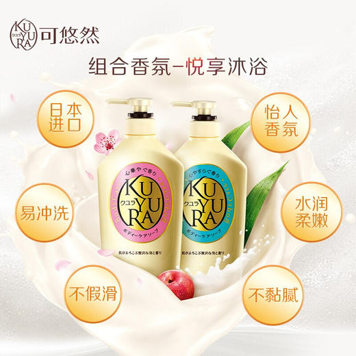 可悠然沐浴露香味持久美肌香氛滋润沐浴液套装（许佳琪同款/欣怡幽香550ml+恬静清香550ml） 商品图3
