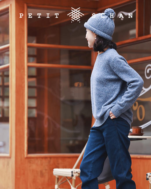 PETIT SCHAN小闪 CLO#147 twinkle twinkle little star 繁星闪烁 秋冬高端针织系列花纱纯山羊绒套头茧型慵懒毛衣 商品图6