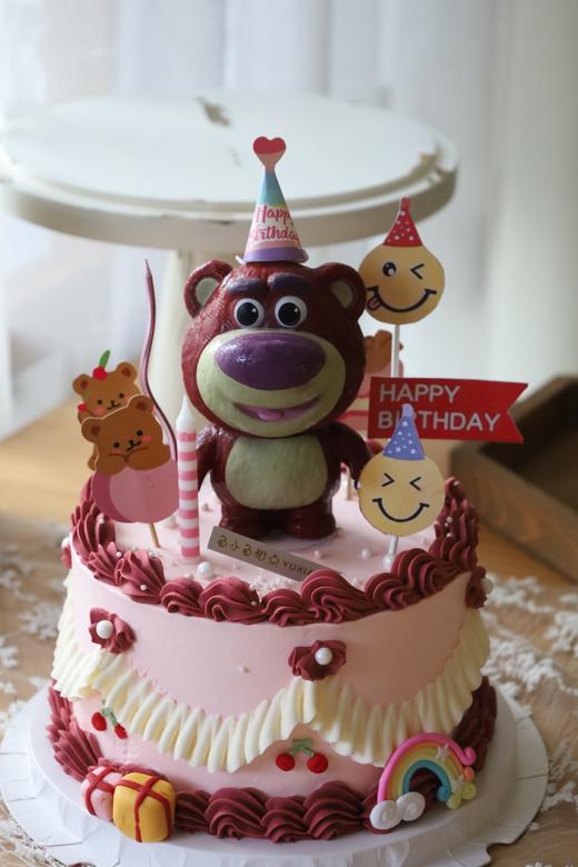 复古生日草莓熊 商品图2