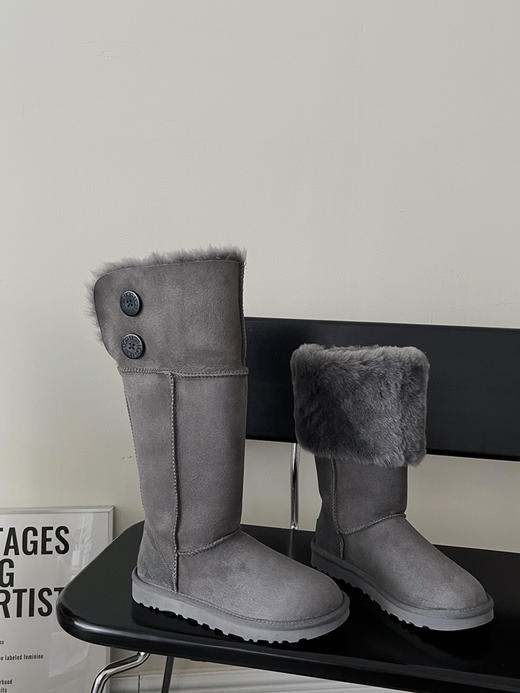 Ugg小千颂伊两穿纽扣中筒靴-灰色 商品图4