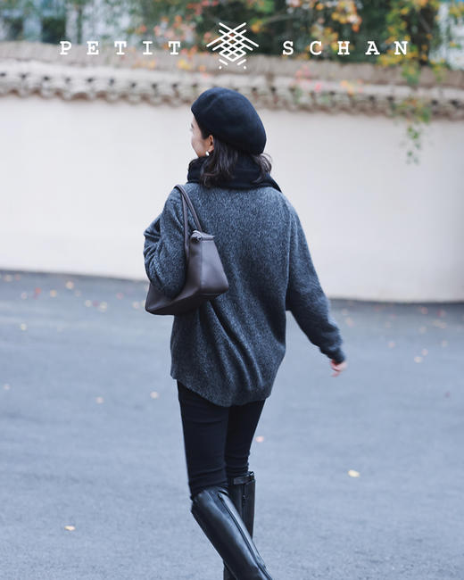 PETIT SCHAN小闪 CLO#147 twinkle twinkle little star 繁星闪烁 秋冬高端针织系列花纱纯山羊绒套头茧型慵懒毛衣 商品图13