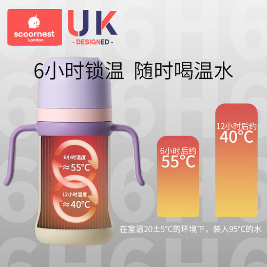 科巢儿童保温杯带吸管婴幼儿鸭嘴学饮杯宝宝一岁以上防喷溅奶瓶外 商品图2