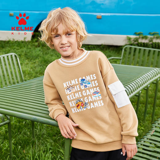 KIDS卡尔美卫衣男童秋季新款休闲棉质款式套头卫衣 商品图2