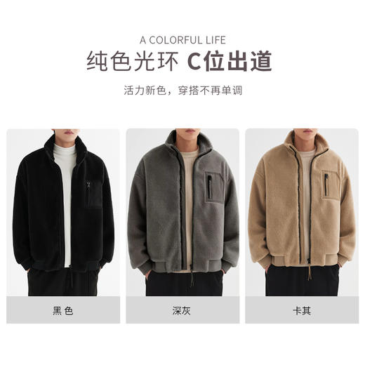 【黑科技热特姆发热】圣得西仿羊羔毛夹棉加厚保暖棉衣2025冬季外套潮 商品图3