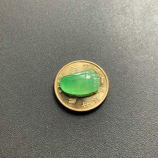 冰种阳绿翡翠知足常乐 商品图4