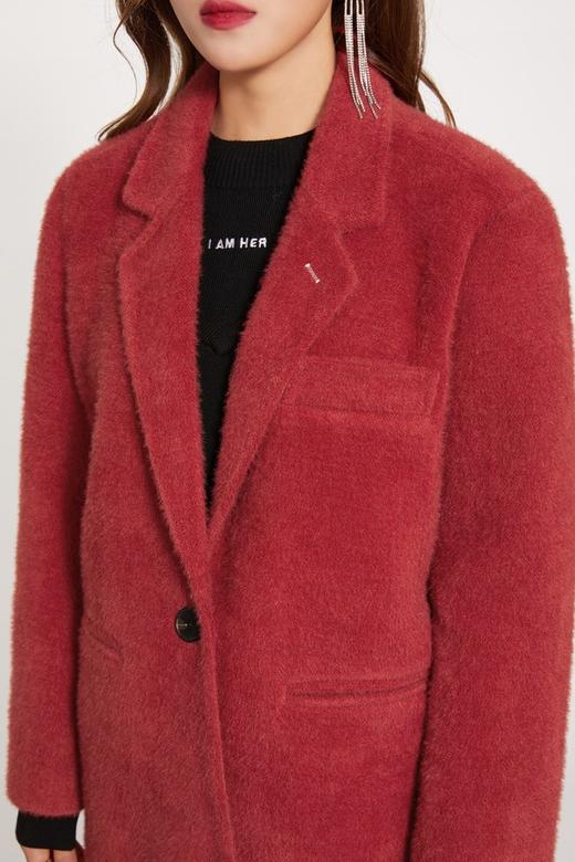 Le Malene 水貂绒毛呢西装外套宽松加厚 10340 商品图3