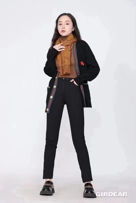 3楼哥弟小熊中长款羊毛开衫 商品图0