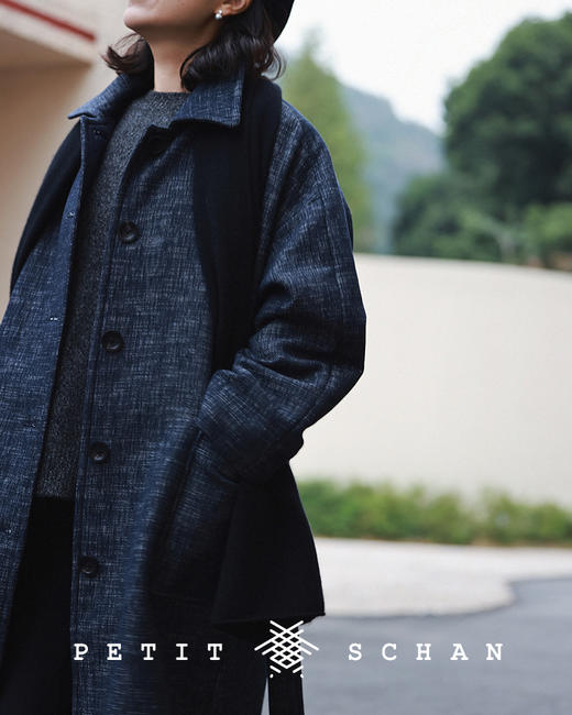 PETIT SCHAN小闪 CLO#152 Café de Flore 花神咖啡馆 羊毛系带长外套/长款大衣 商品图7