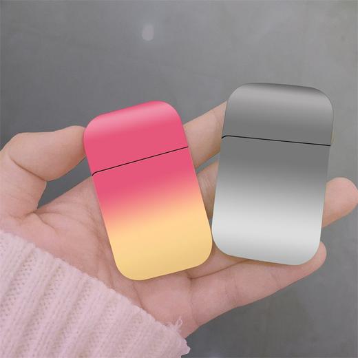 高颜值粉色火焰充气打火机防风金属渐变ins网红定制送男朋友礼物 商品图1