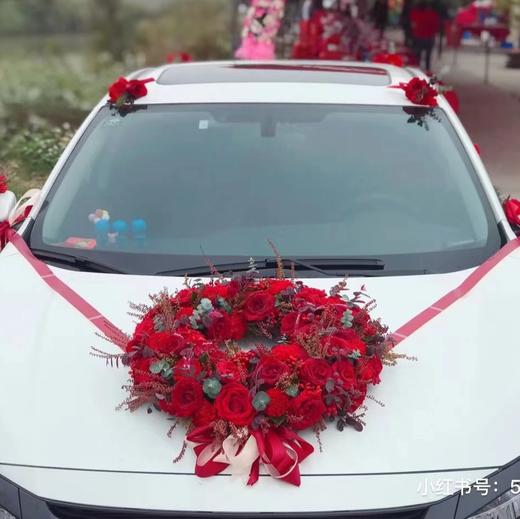 圆形婚车吸盘花泥 商品图1