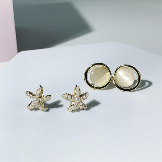 一周耳钉礼盒 925银针百搭耳环 商品图2