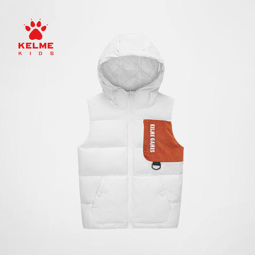 卡尔美儿童羽绒马甲外穿棉服足球厚款秋冬马夹外套5247MJ3029 商品图5