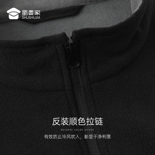【双面抓绒马甲】魔术贴通勤加绒上衣百搭保暖背心 商品图2