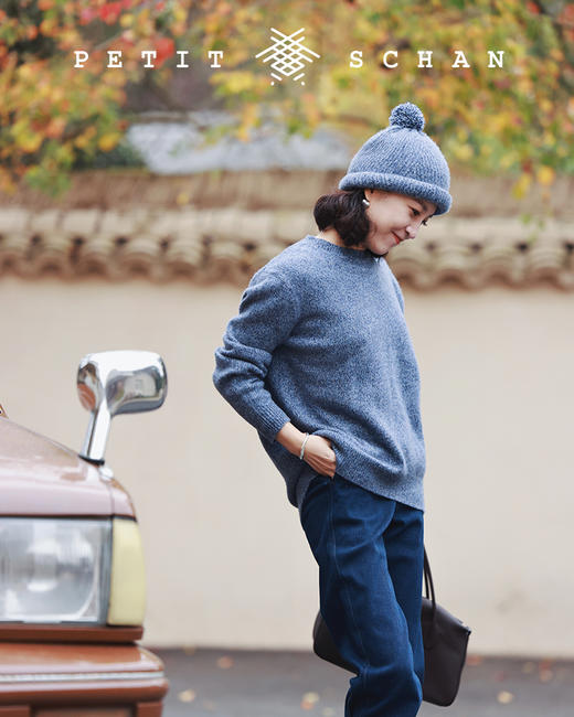 PETIT SCHAN小闪 #043 twinkle twinkle little star 繁星闪烁 秋冬高端针织系列花纱纯山羊绒螺旋状坑条多种戴法冷帽 商品图4