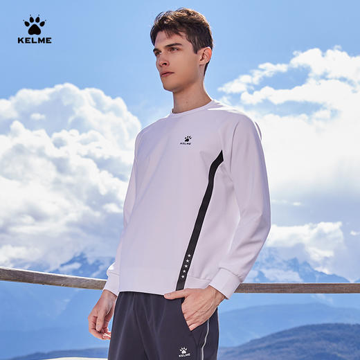 卡尔美圆领卫衣男秋冬套头衫百搭运动休闲长袖上衣 商品图0