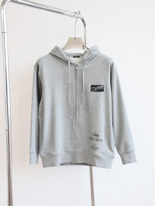 剪刀 x DAVE B0NZAI联名 联名廓形宽松加绒帽衫 WY664 商品图4