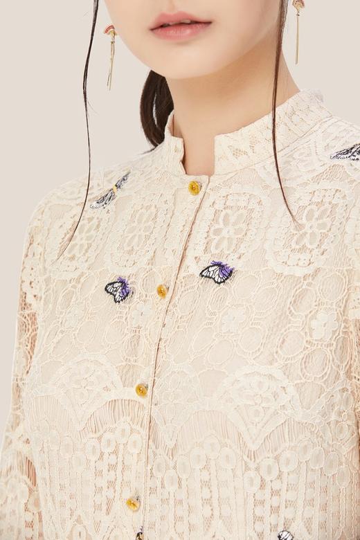 ELLA JADE 蝴蝶刺绣蕾丝连衣裙 8738 商品图2