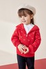英氏童装新年装女童连帽毛线外套女宝加绒针织拉链衫YRWGJ42336A 商品缩略图1