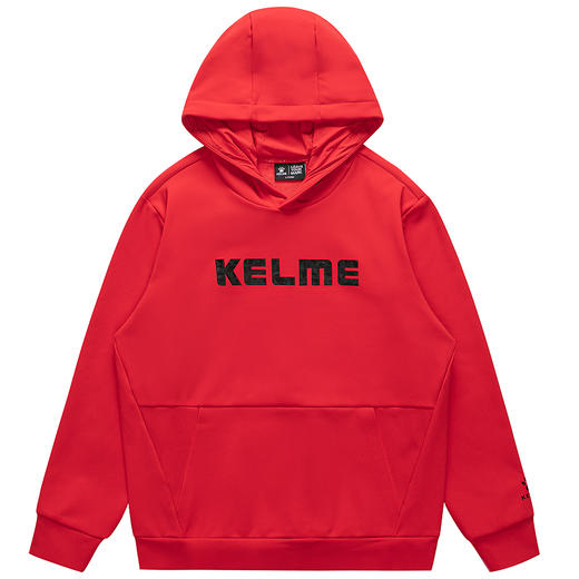 卡尔美休闲连帽卫衣秋冬新款男宽松纯色针织套头衫加绒加厚 商品图3