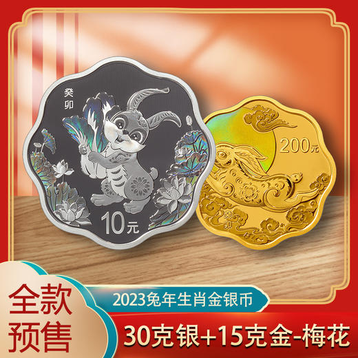 【预定】2023兔年金银纪念币。央行原装正品！ 商品图3