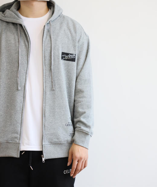 剪刀 x DAVE B0NZAI联名 联名廓形宽松加绒帽衫 WY664 商品图1